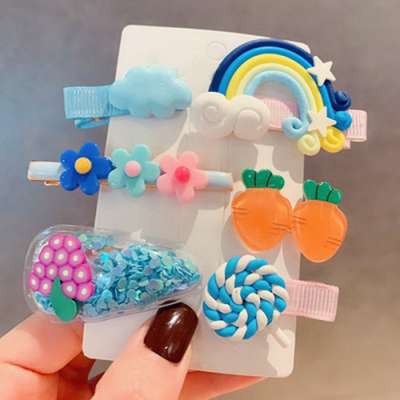 4er-Set Niedliche Blumen-Haarspangen – Bunt, Mit Krokodilclip, Für Dicke & Dünne Haare